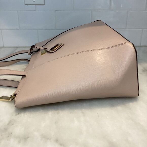 Michael Kors Maddie Medium Crossgrain Leather Tote Bag - Picture 10 of 16